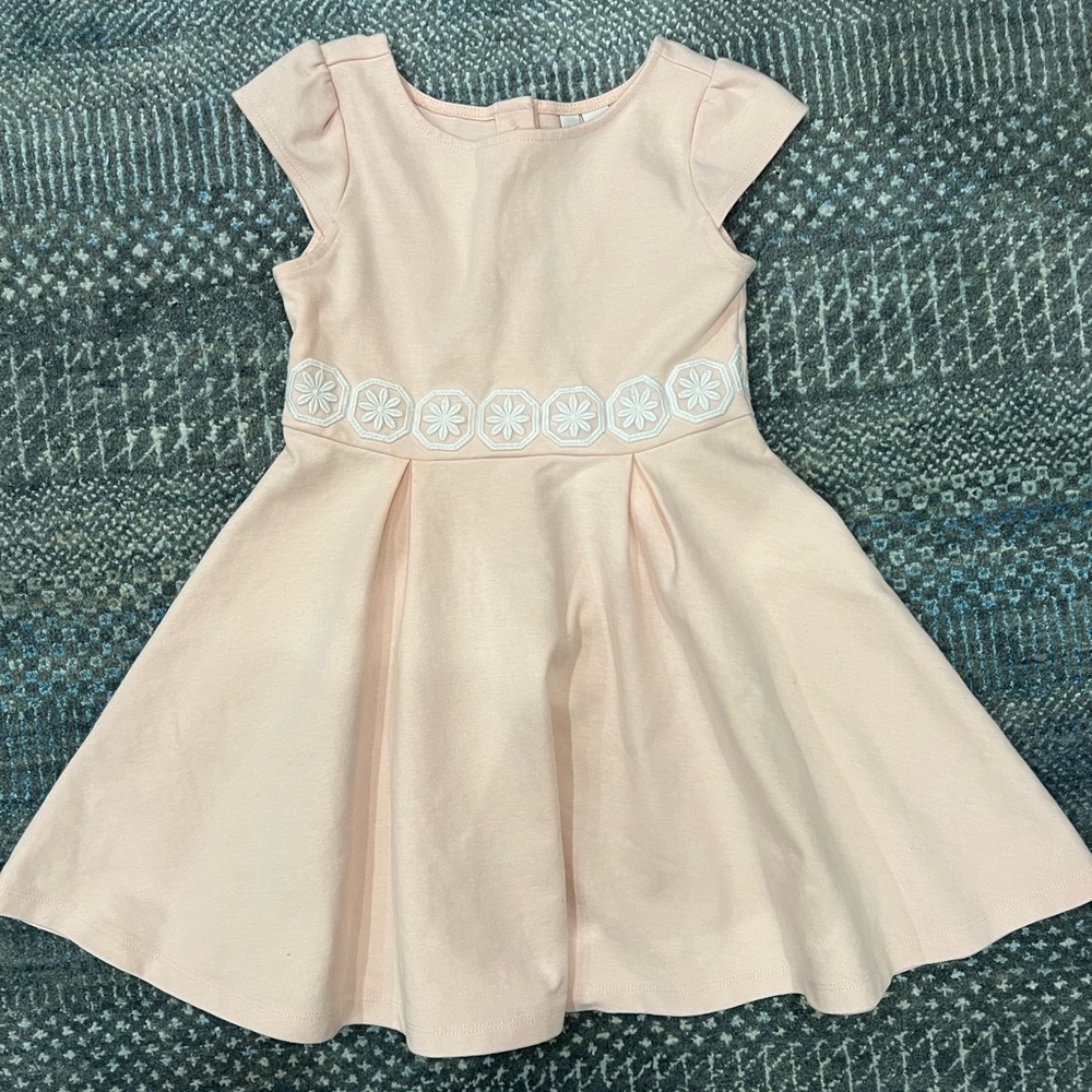 Janie and Jack pink pleated dress